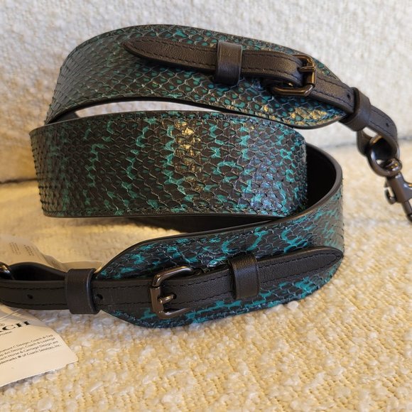 Coach Exotic Novelty Strap, Pine Green - Picture 1 of 16